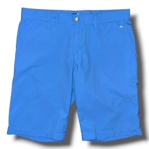 J.Lindeberg Mens Blue Performance Golf Shorts Size 32 Lightweight Technical